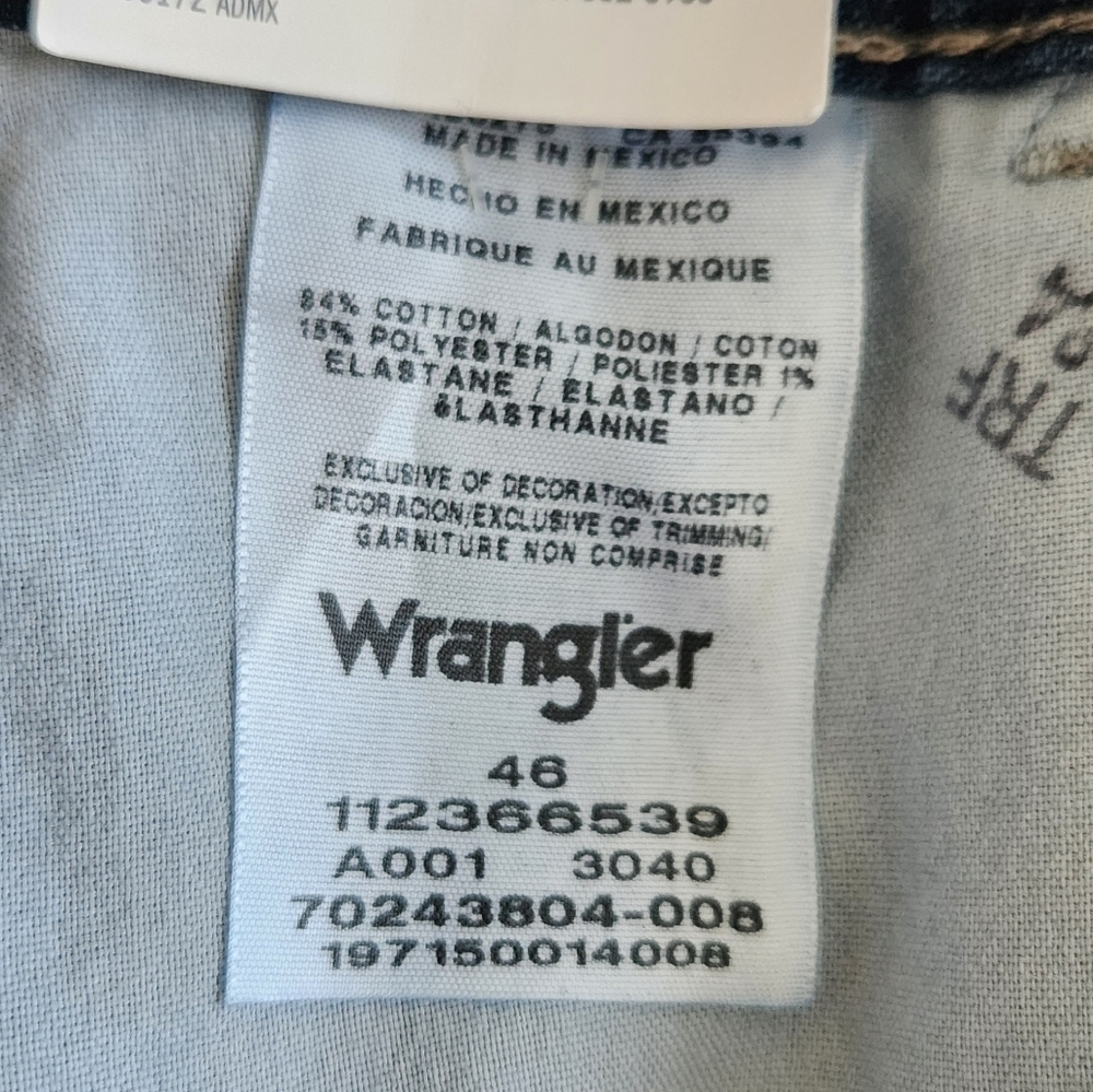 👖 Wrangler Men’s Blue Denim Carpenter Shorts – Size 46, NWT, 11” Inseam - Picture 12 of 14